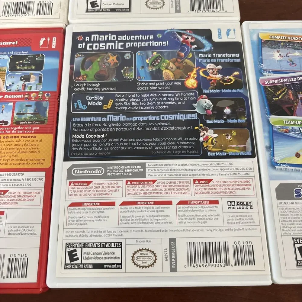 Nintendo Switch Video Games Lot Bundle Super Mario Kart Galaxy Olympic Mickey